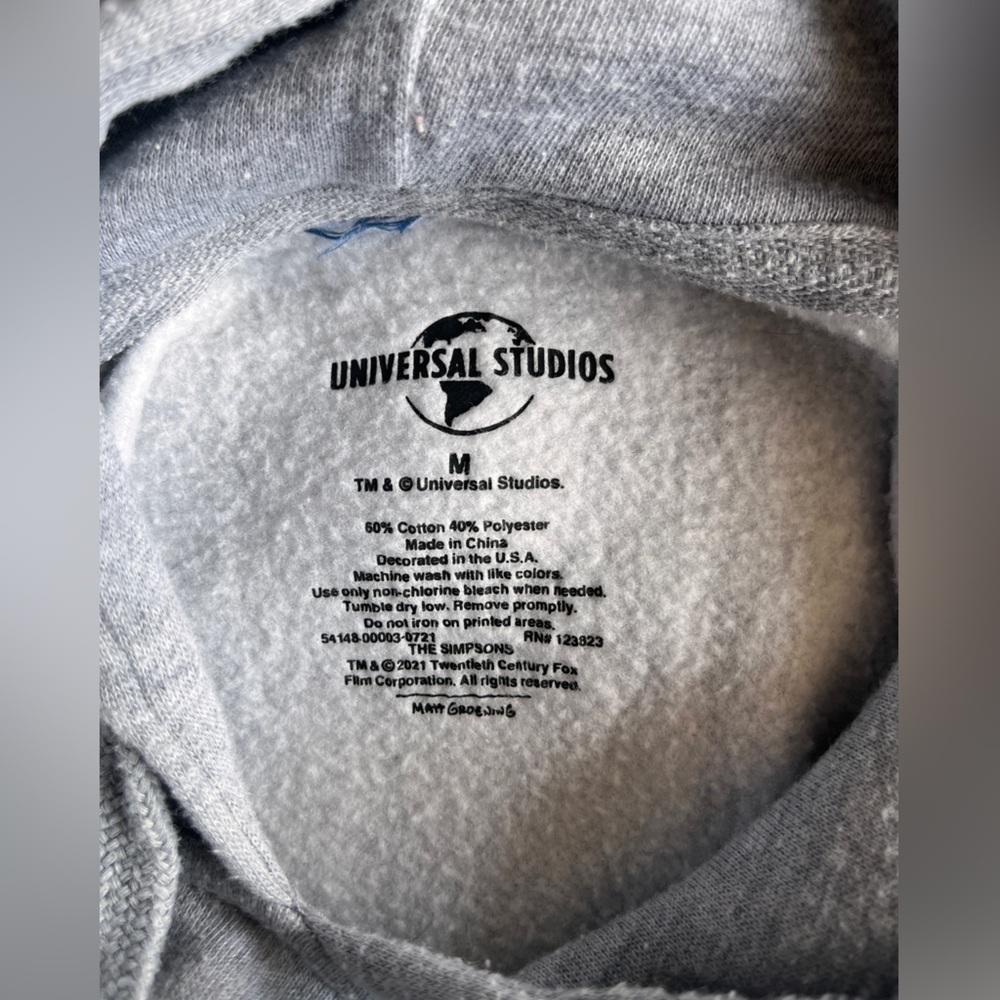 Universal Studions authentic Duff Beer (Simpson) hoodie sz M - Picture 7 of 8